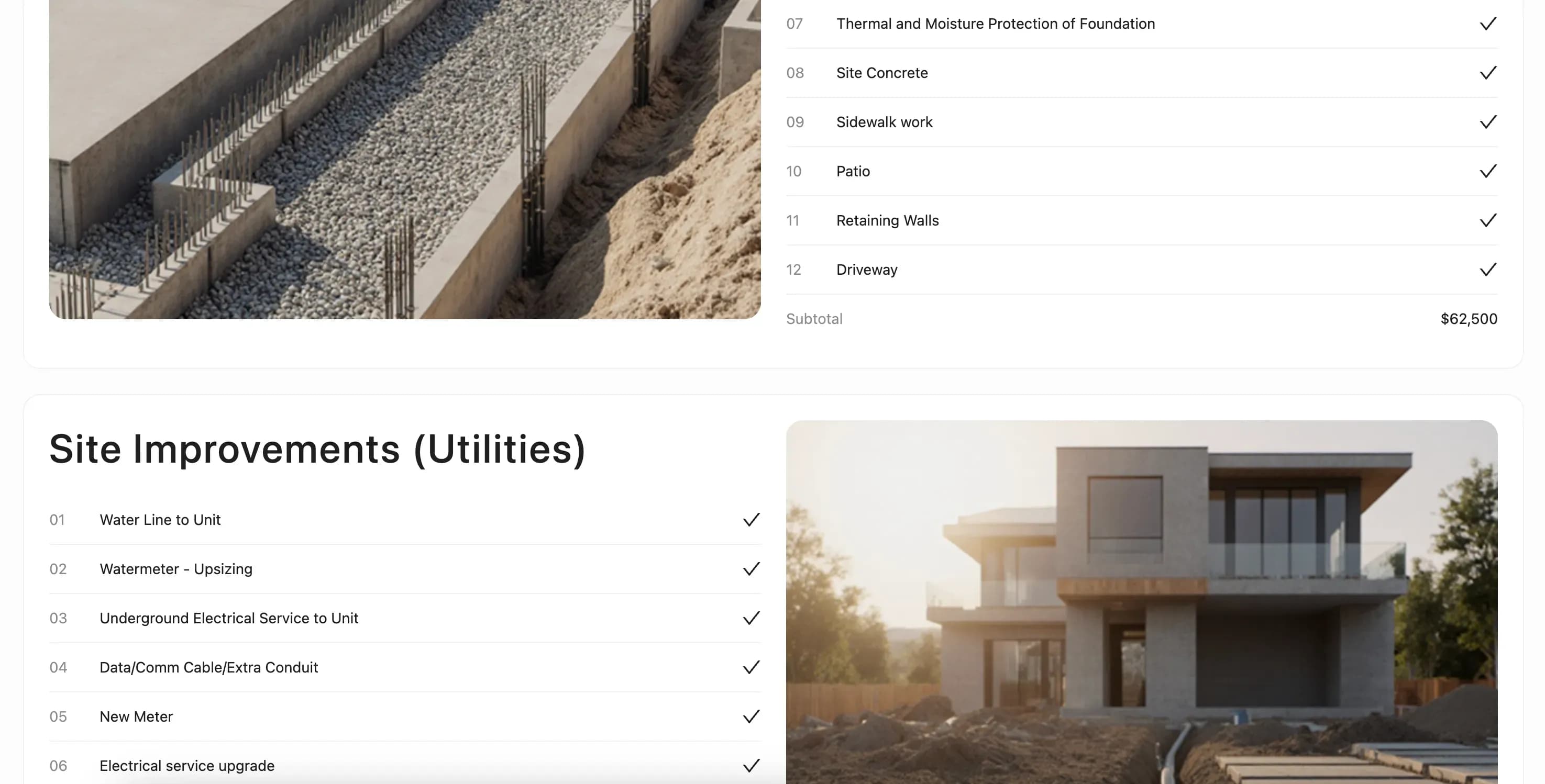 proposal preview section